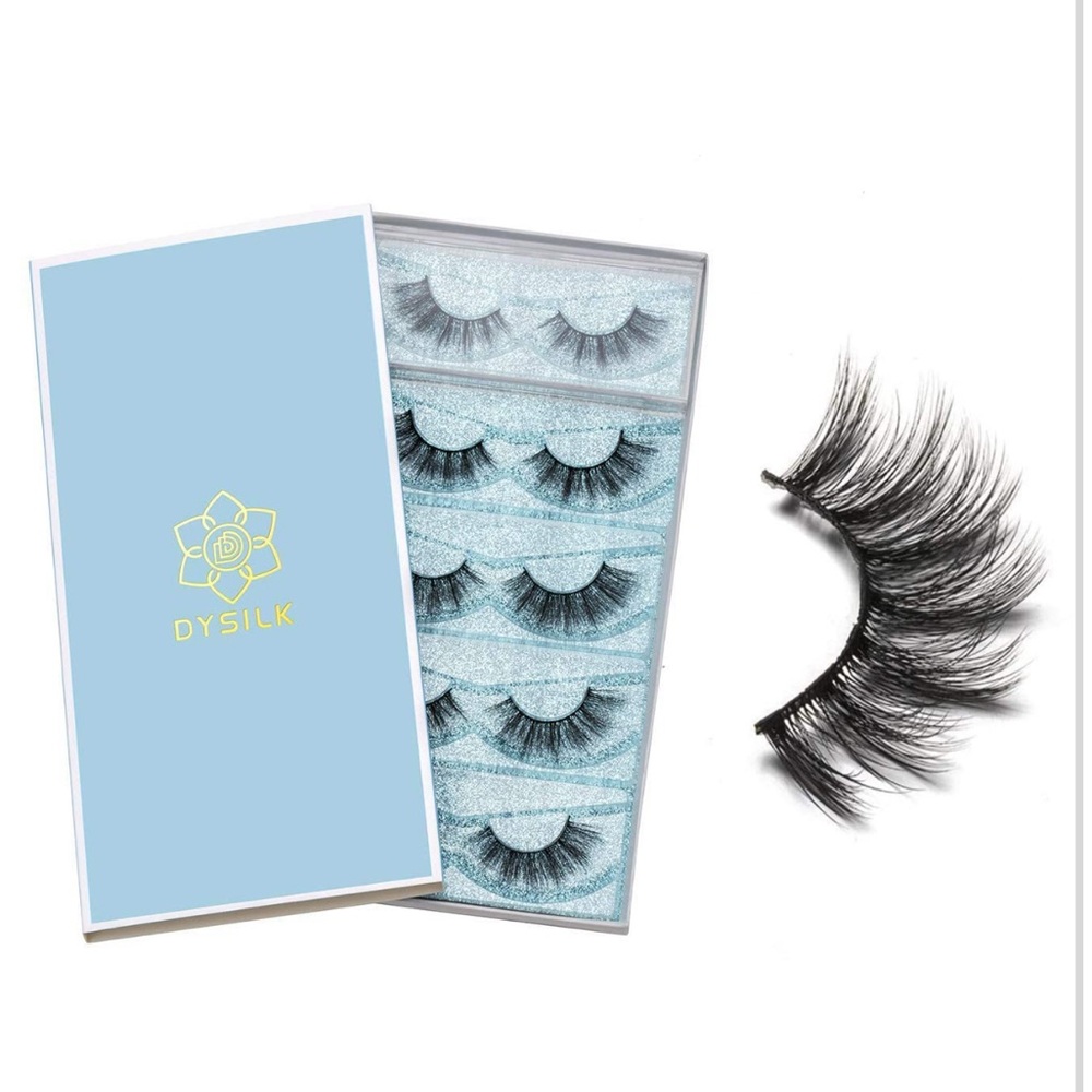 DYSILK Black False Eyelashes 5 Pair Set